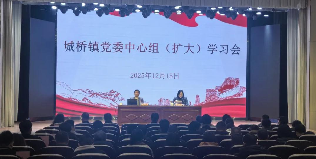 城桥镇召开党委中心组（扩大）学习会