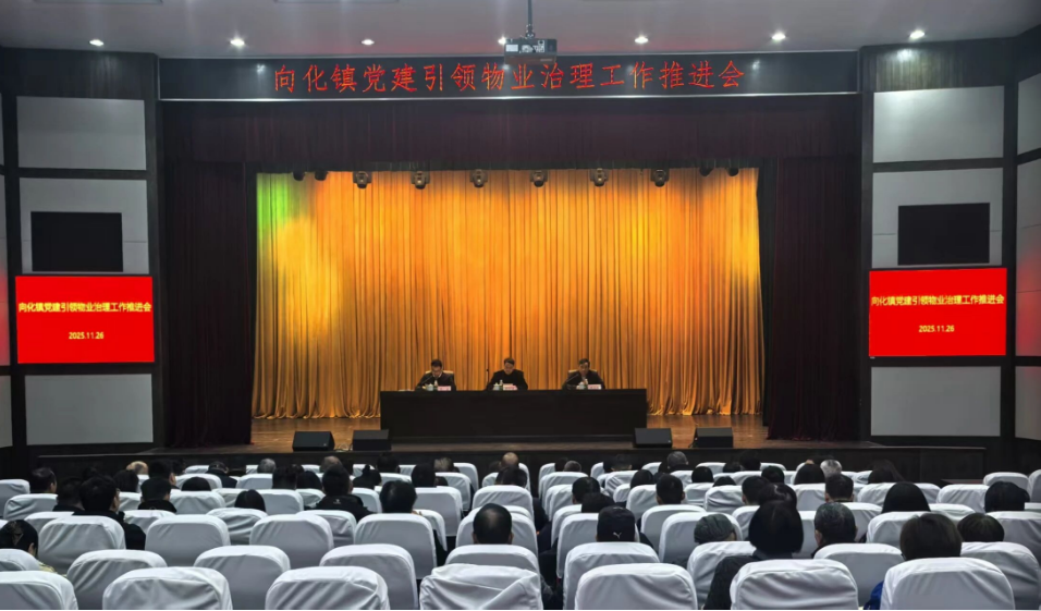 向化镇召开党建引领物业治理工作推进会
