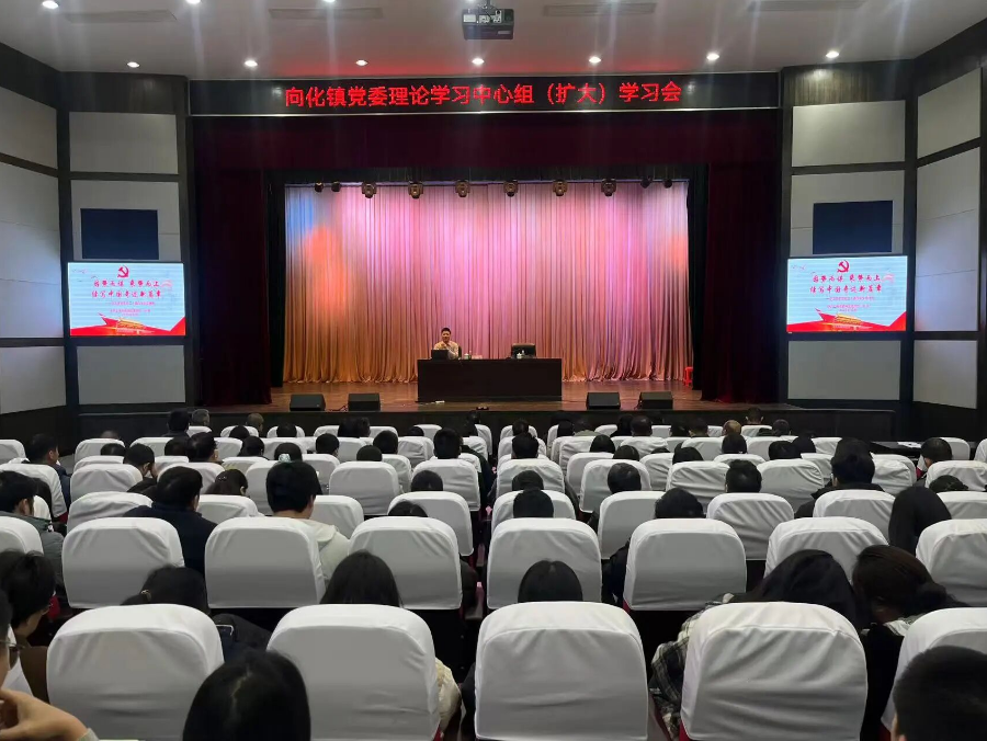 向化镇召开党委中心组（扩大）学习会，专题学习贯彻党的二十届四中全会精神