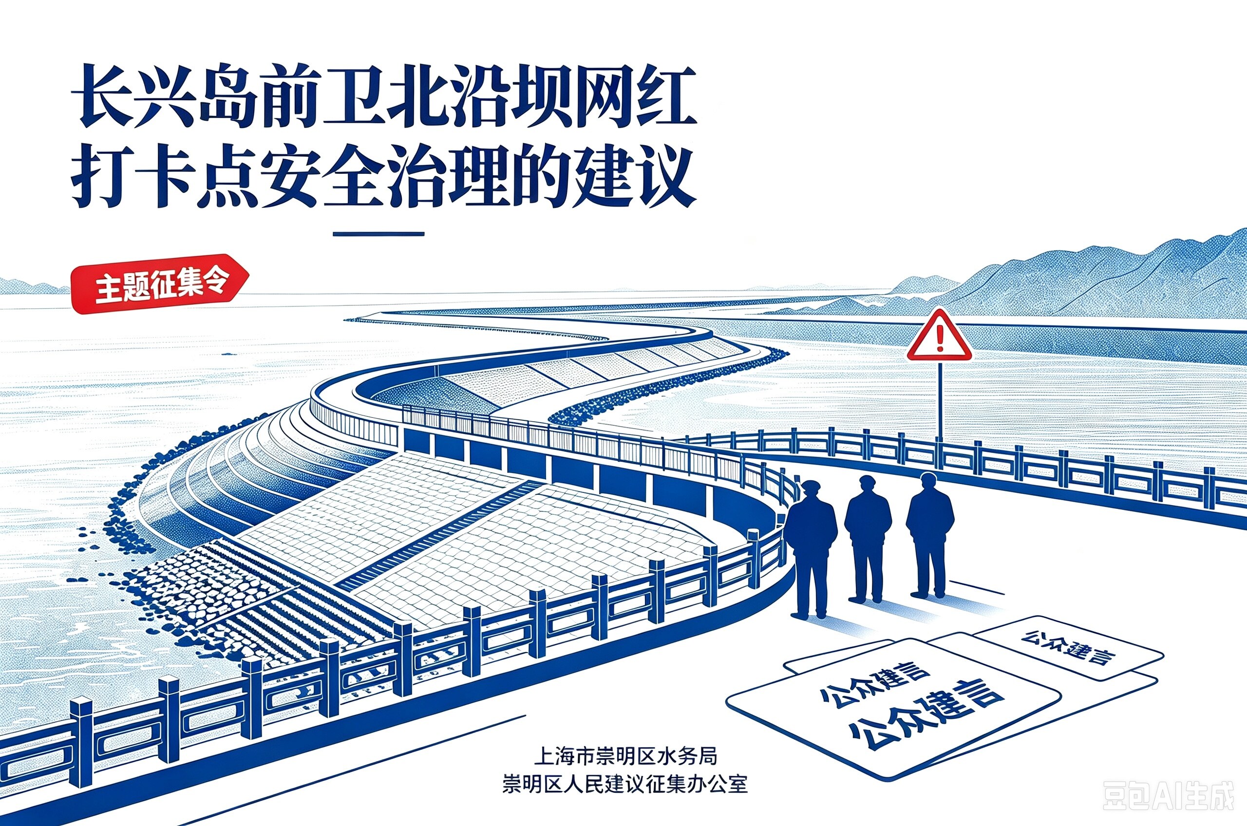 “长兴岛前卫北沿坝 网红打卡点安全治理的建议”主题征集令