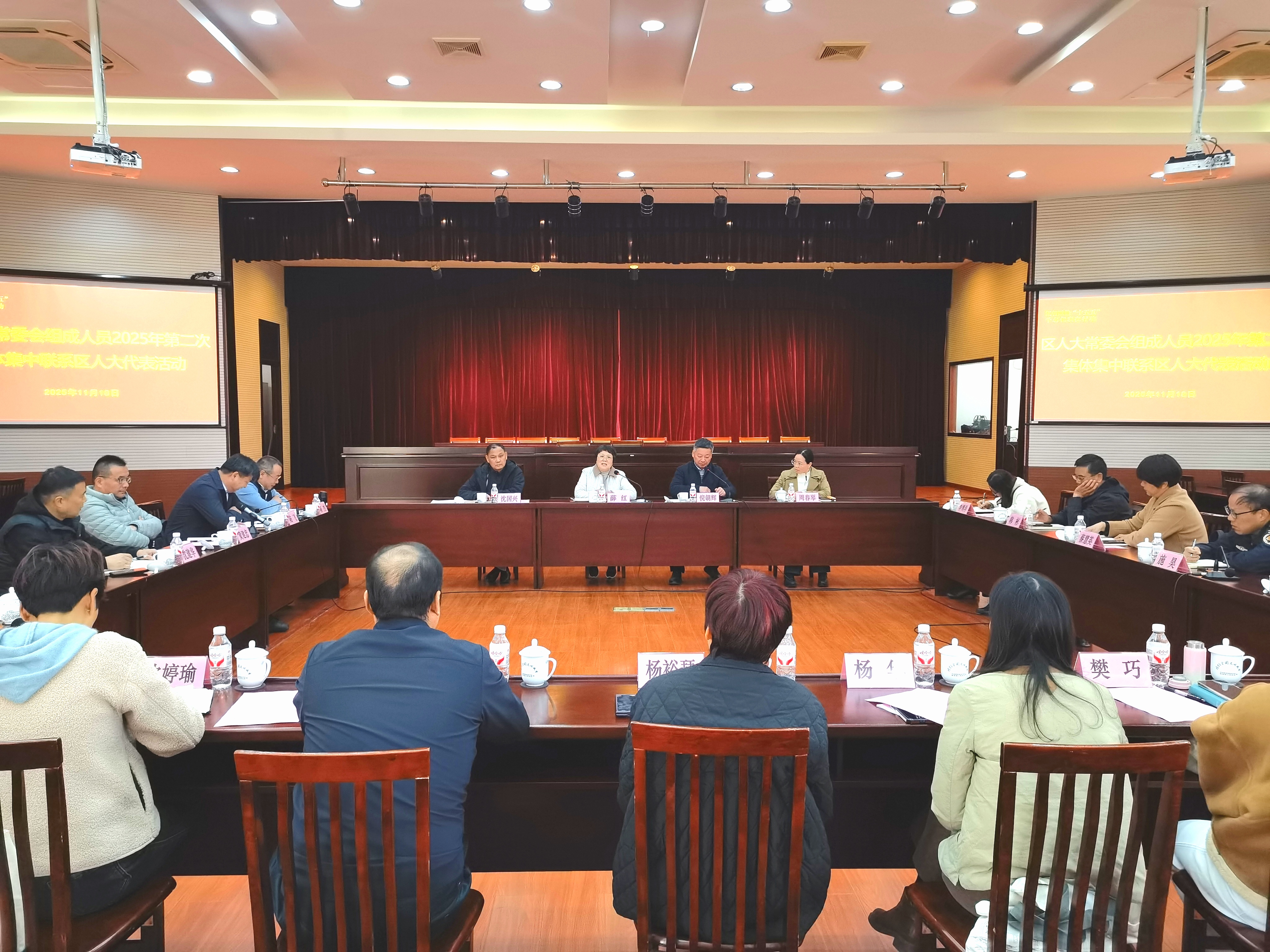 与代表面对面，与民意零距离——区人大常委会组成人员开展2025年第二次集体集中联系区人大代表活动