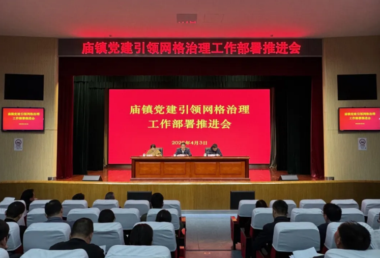 庙镇召开党建引领网格治理工作部署推进会