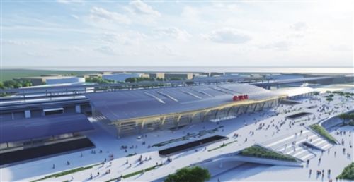 高铁崇明站预计今年开工建设——距崇明主城区1.5公里，车站规模为2台6线1.jpg